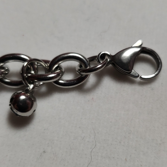 St. Steel Charm Bracelet - Picture 4 of 5